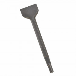 1-1/2 In. x 12 In. Scaling Chisel Tool Round Hex/Spline Hammer Steel