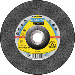 A 24 R 36 grinding discs, 7 x 1/4 x 7/8 Inch depressed centre