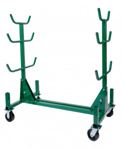 Mobile Conduit and Pipe Rack with 603 casters