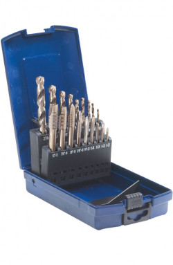 18 Pcs Sst Pwr Tap/ Nc & Sst Drill Set