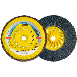 SMT 950 T abrasive mop discs, 4-1/2 x 5/8 Inch grain 40 convex