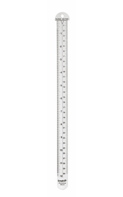 12 in. Hook Ruler (32nds, mm, cm)