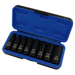 8 PC 3/8" DR Deep SAE Impact Socket Set - 6 Point - *JET