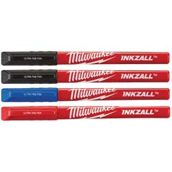 4 pk INKZALL Color Ultra Fine Point Pens / 48-22-3165