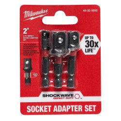 SHOCKWAVE™ Hex Shank Socket Adapter Set