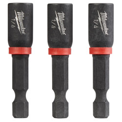 SHOCKWAVE Impact Duty™ 1/4” x 1-7/8” Magnetic Nut Driver 3PK